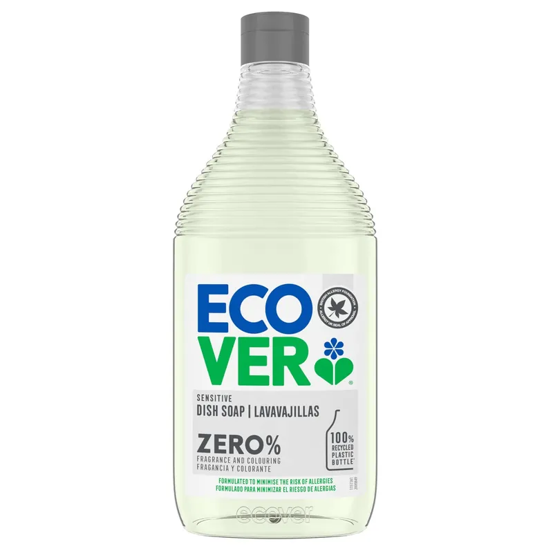 Certificado Lavavajillas Líquido Zero % Ecover 450ml