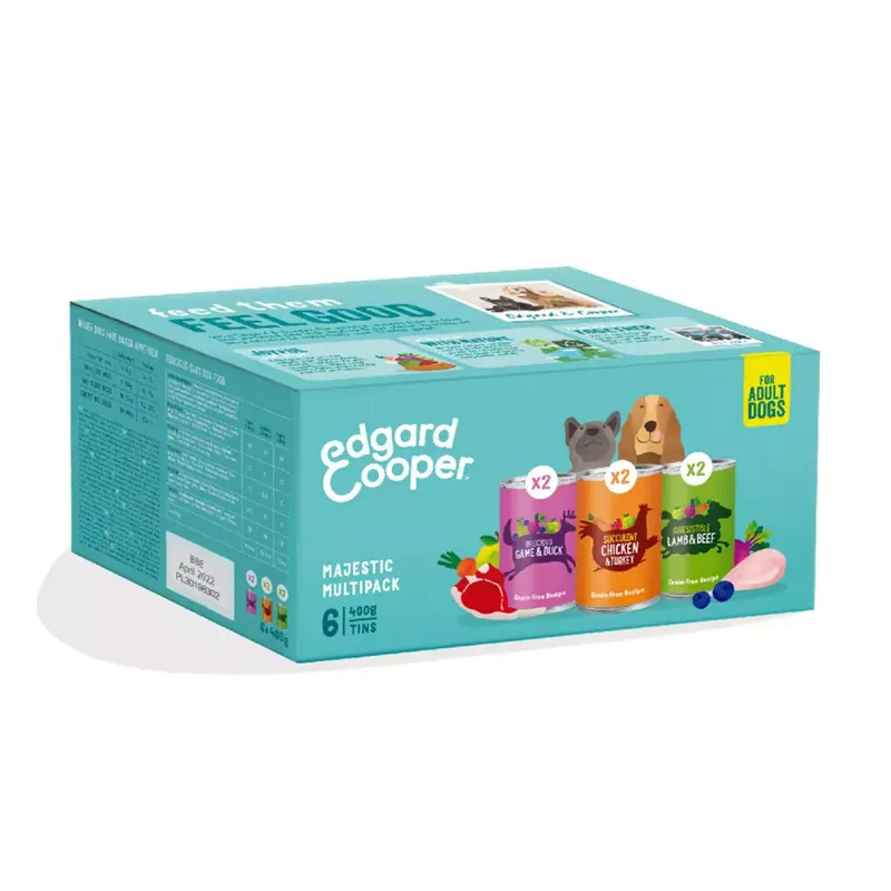Barato Multipack Comida húmeda para perros Edgard & Cooper 6 x 400 g