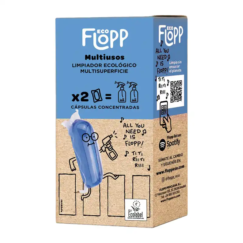 Multiusos hidrosoluble Refill, Flopp, 2 cápsulas Edición Limitada