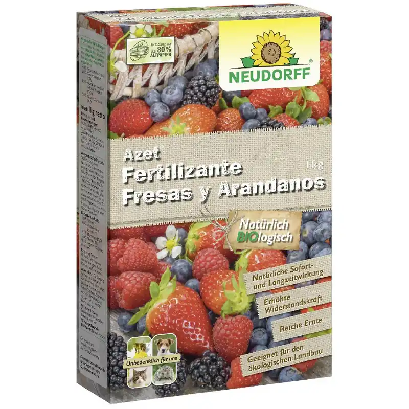 Edición Limitada Fertilizante Fresas y Arándanos Ecológico 1 kg Neudorff
