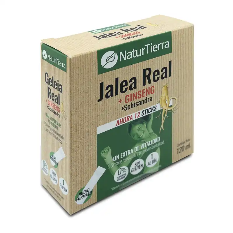 Últimas Unidades Jalea real con ginseng + schisandra, 12 sticks. NaturTierra