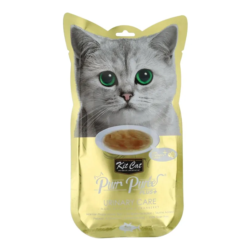 Oferta Kit Cat PurrPuree Plus - Atún Urinary Care Kit Cat 4x15 g Snack cremoso para gatos