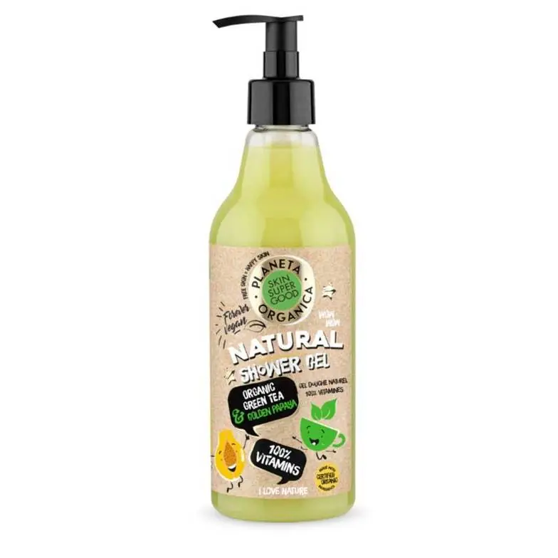 Gel ducha Skin Super Good 100% Vitamins Organic Shop 500ml Solo Hoy