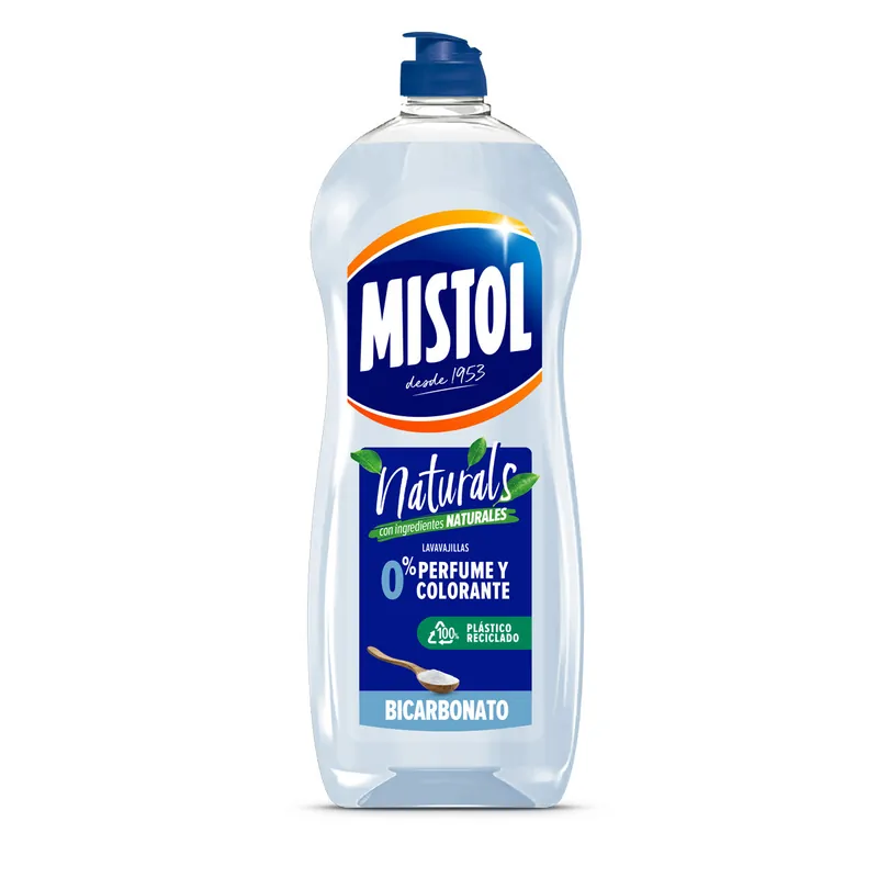 Lavavajillas a mano concentrado bicarbonato Mistol Naturals 650 ml Ordena Ya