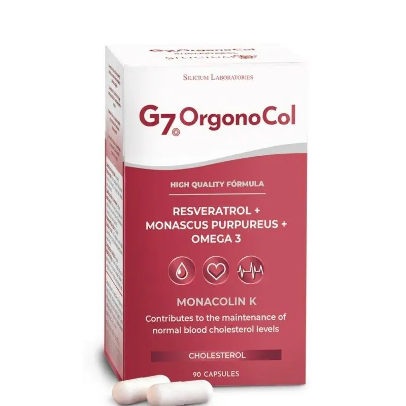G7 OrgonoCol Resveratrol y Levadura roja de Arroz, 2,95mg de Monacolina 135 cápsulas Precio De Oferta