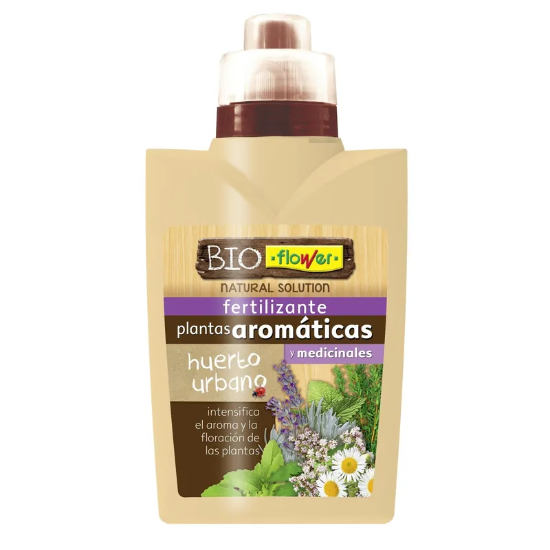 Fertilizante Plantas Aromáticas BioFlower 500ml Nuevo Modelo