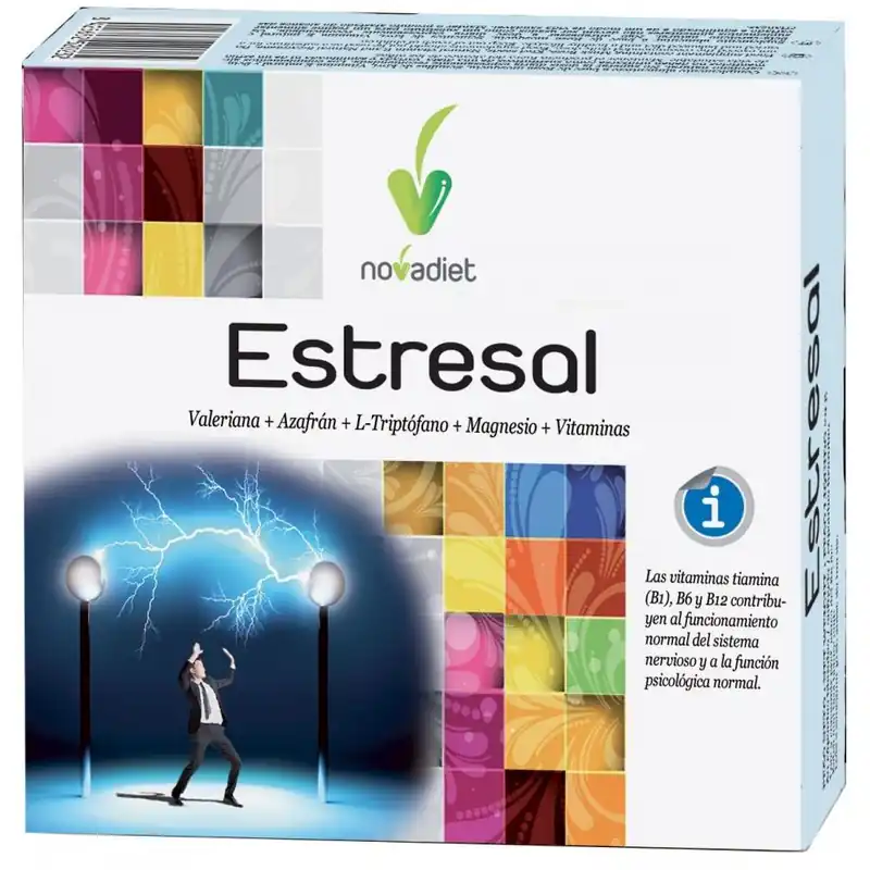 Estresal valeriana, azafrán y triptófano Novadiet, 60 cápsulas blandas Oferta