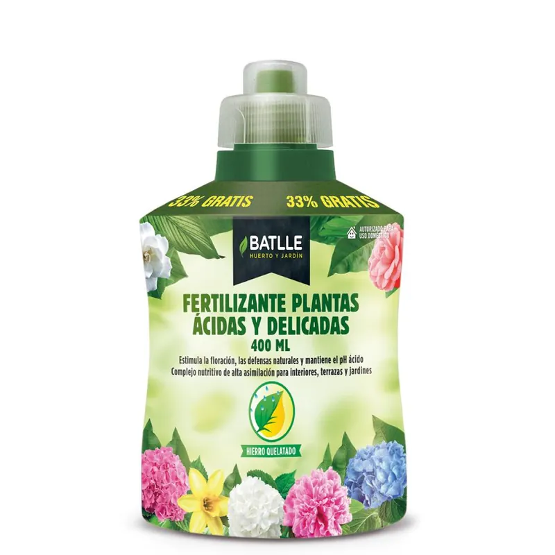 Fertilizante Plantas Ácidas y Delicadas Batlle 400 ml Tendencia