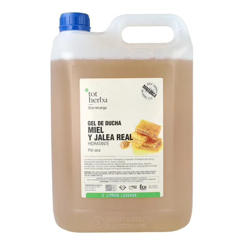 Comprar En Línea Gel hidratante miel y jalea real 5 litros Tot Herba
