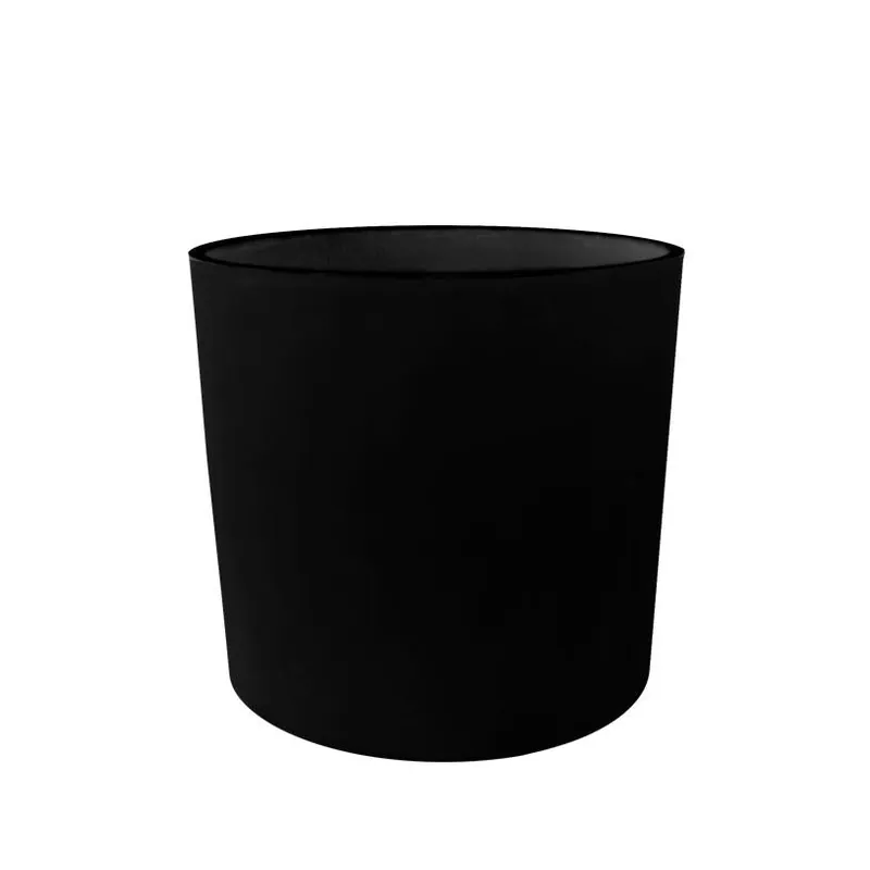 Oferta De Temporada Jardinera Redonda Euclid Liso Negro Tuozi Ø38,5 x 35h