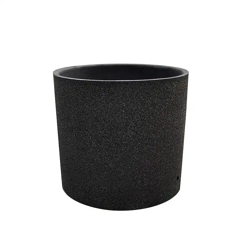 Jardinera Redonda Euclid texturizado Gris Tuozi Ø38,5 x 35h Profesional