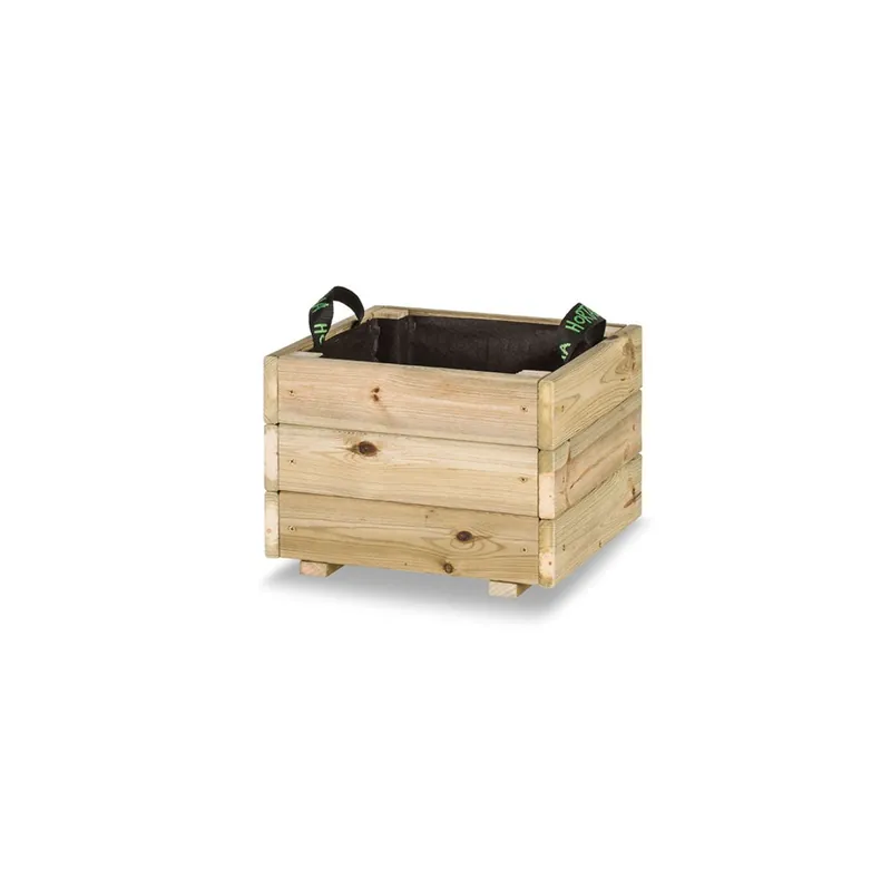 Jardinera de madera Pun Hortalia 40 x 40 x 30 cm Gran Oferta
