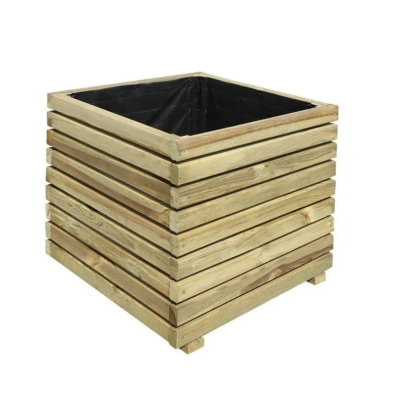 Mejor Precio Jardinera de madera cuadrada Kub 50 cm 30 L