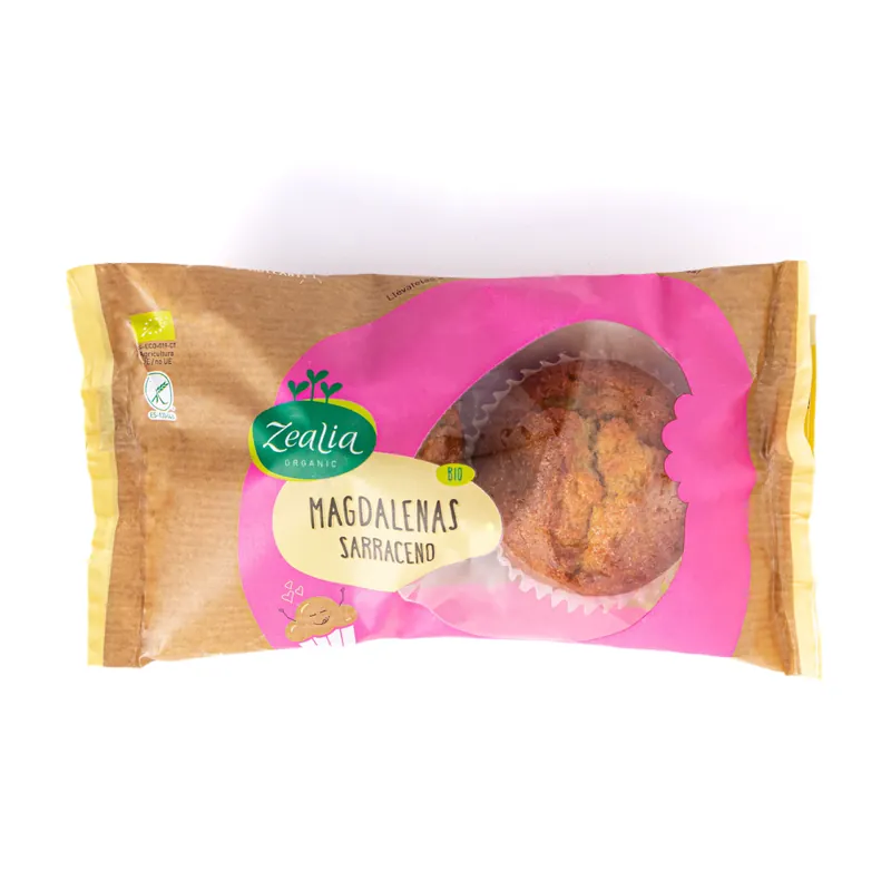 Precio Rebajado Magdalenas de Trigo Sarraceno BIO Sin Gluten Zealia 2 uds 70 g