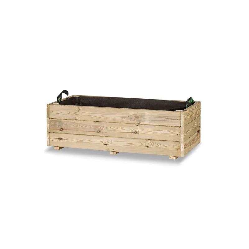 Jardinera rectangular Ghio 90x40x30 Hortalia Lujoso