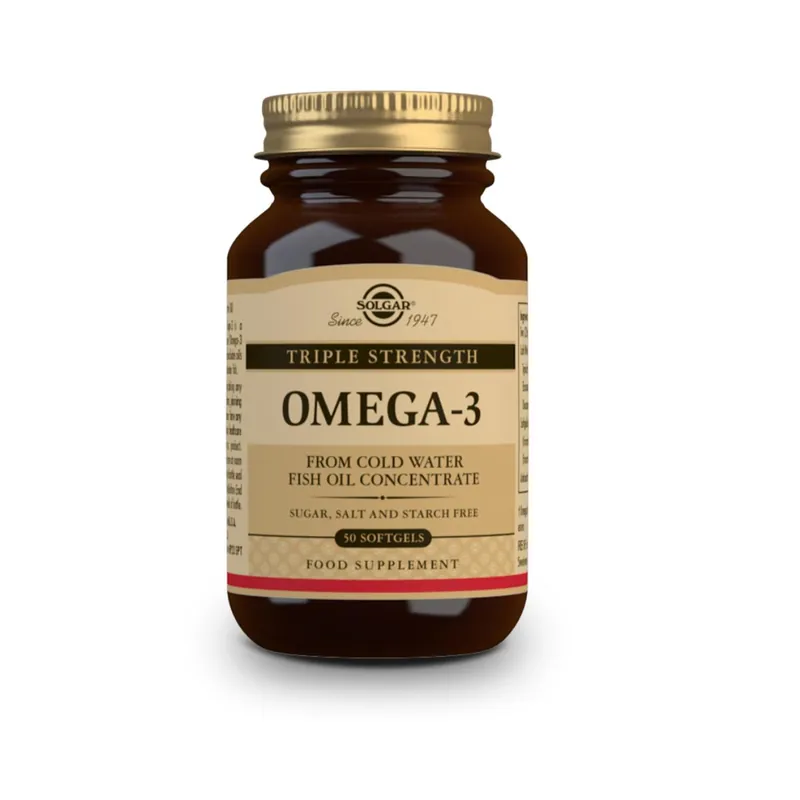 Certificado Omega 3 Triple Concentración Solgar 50 cápsulas