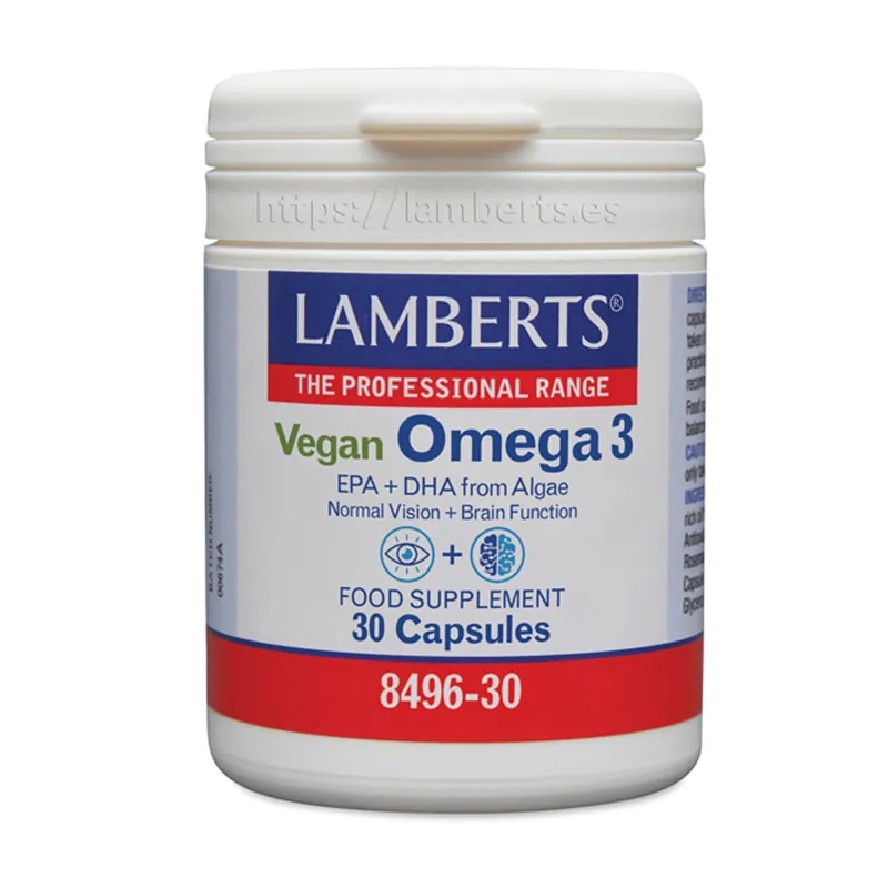 Compra Ahora Omega 3 Vegano – 30 Cápsulas, Lamberts