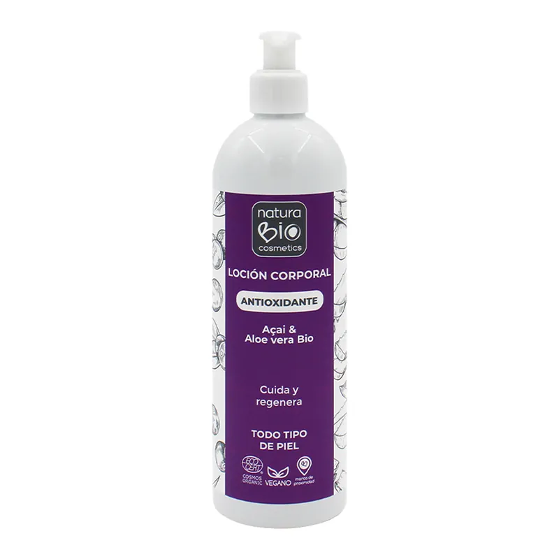Loción corporal antioxidante Aloe Açai Bio 500 ml NaturaBIO Envío Exprés