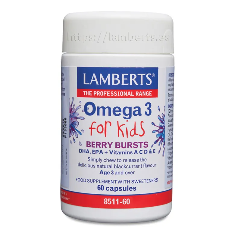 Precio Económico Omega 3 para niños , Lamberts, 60 cápsulas