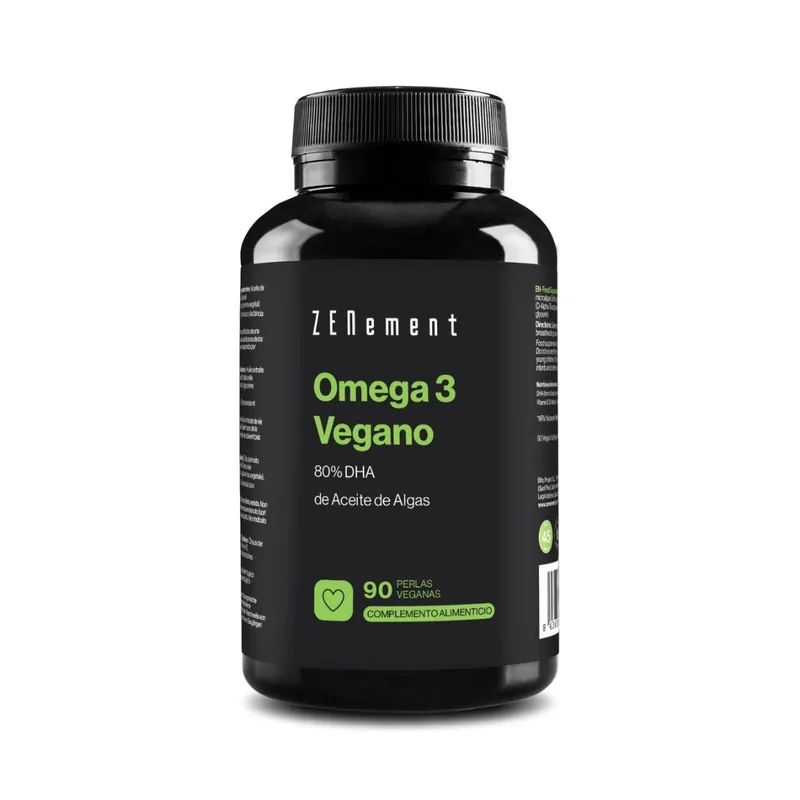 Ordenar Ahora Mismo Omega 3 vegano 80% DHA de Aceite de Algas Zenement 90 perlas