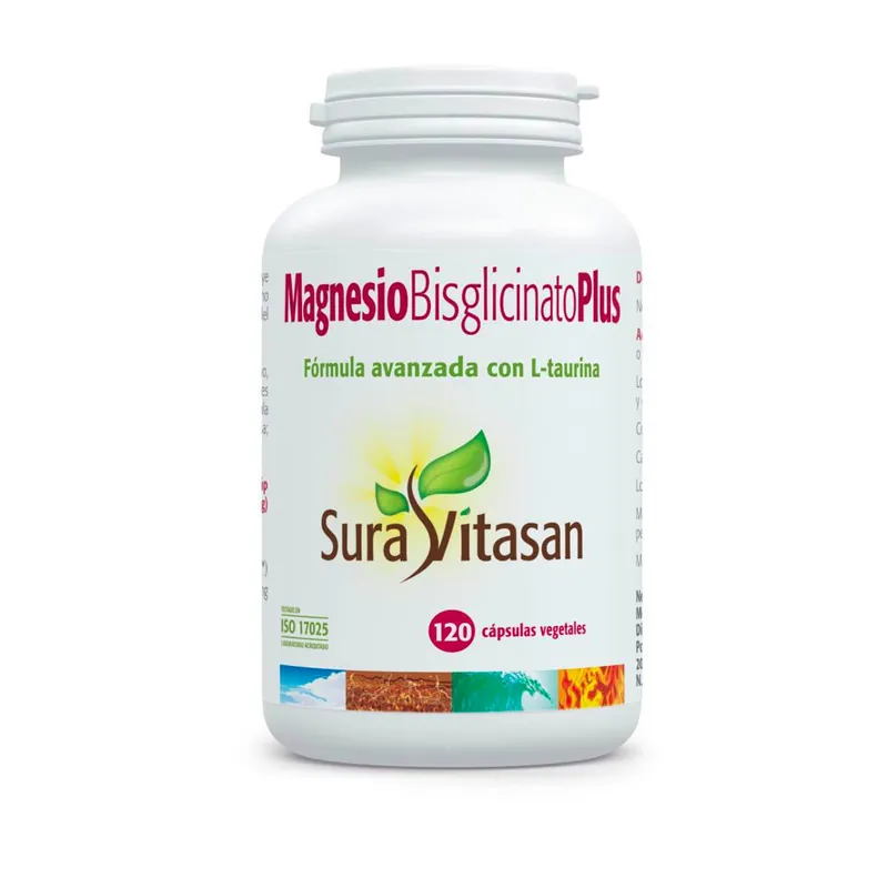 Magnesio Bisglicinato Plus 120 cápsulas Sura Vitasan Última Oportunidad