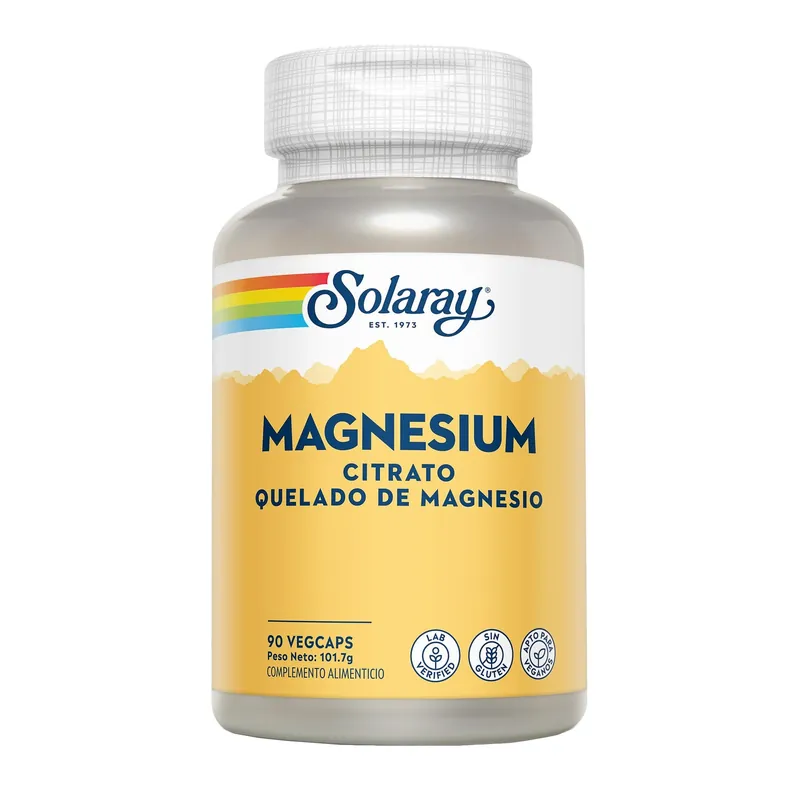 Magnesio Citrate Solaray 90 cápsulas Envío Internacional