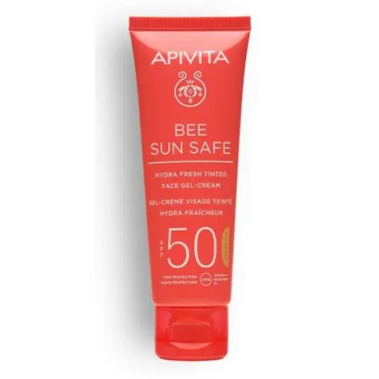 Última Versión Gel-Crema Solar Hydra Fresh con color SPF50 Apivita 50 ml