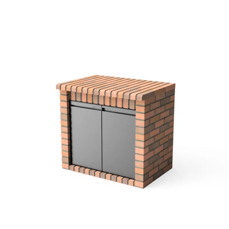 Módulo bancada Volterra con puertas terracota, Movelar Profesional