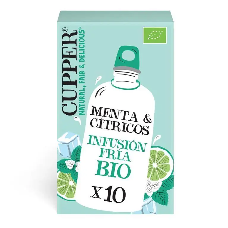Última Oportunidad Infusion Fria De Menta Y Citricos Bio Cupper 10 Bolsas