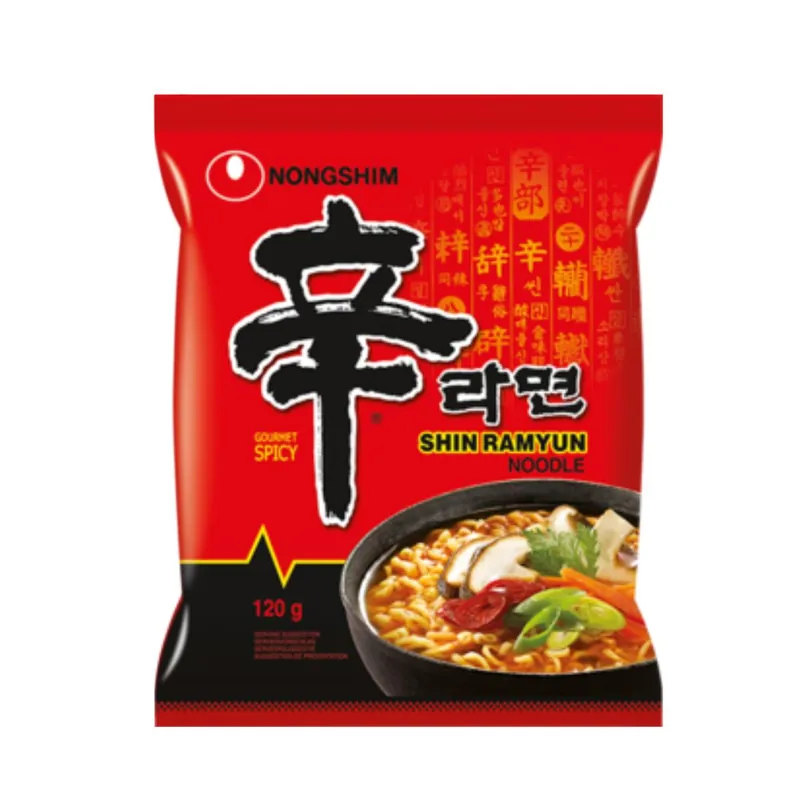 Stock Limitado Fideos Instantáneos, Shin Ramyun muy picantes Nong Shim 120 g
