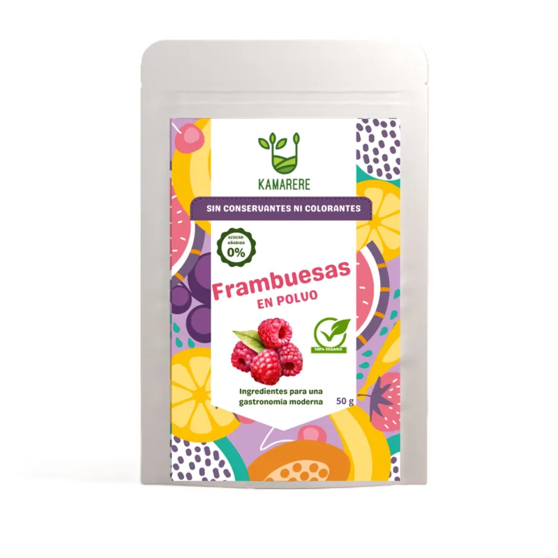 Favorito De Clientes Frambuesa Deshidratada En Polvo Kamarere 50 G