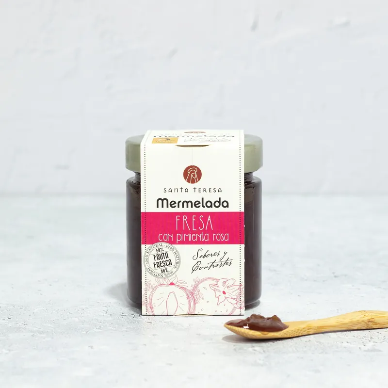 Mermelada De Fresa Con Pimienta Rosa 240 G Barato