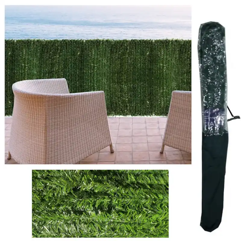 Seto Artificial| Composición 100% Polipropileno| 90% Ocultacion| 30 Varillas Metálicas| Cuatritono A Buen Precio