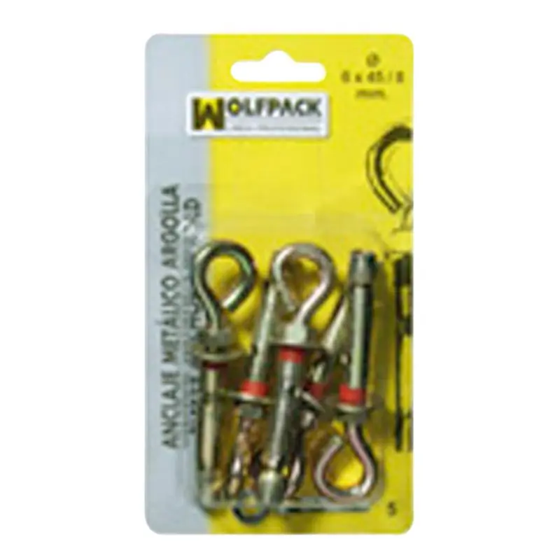 Anclaje Metálico Argolla 8x 60/10 Mm. (3 Piezas) Ocasión Especial