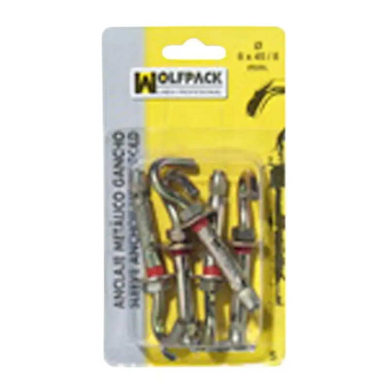 Anclaje Metálico Gancho 6x 45/ 8 Mm. (5 Piezas) Rebajas