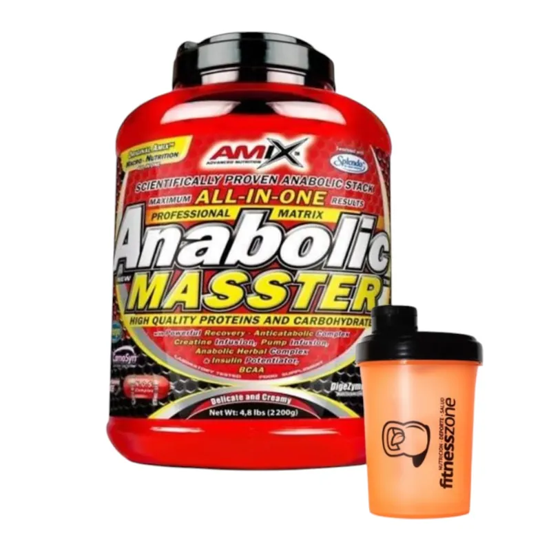 Certificado Anabolic Masster 2.2 Kg + ¡shaker Fitnesszone De Regalo! Chocolate