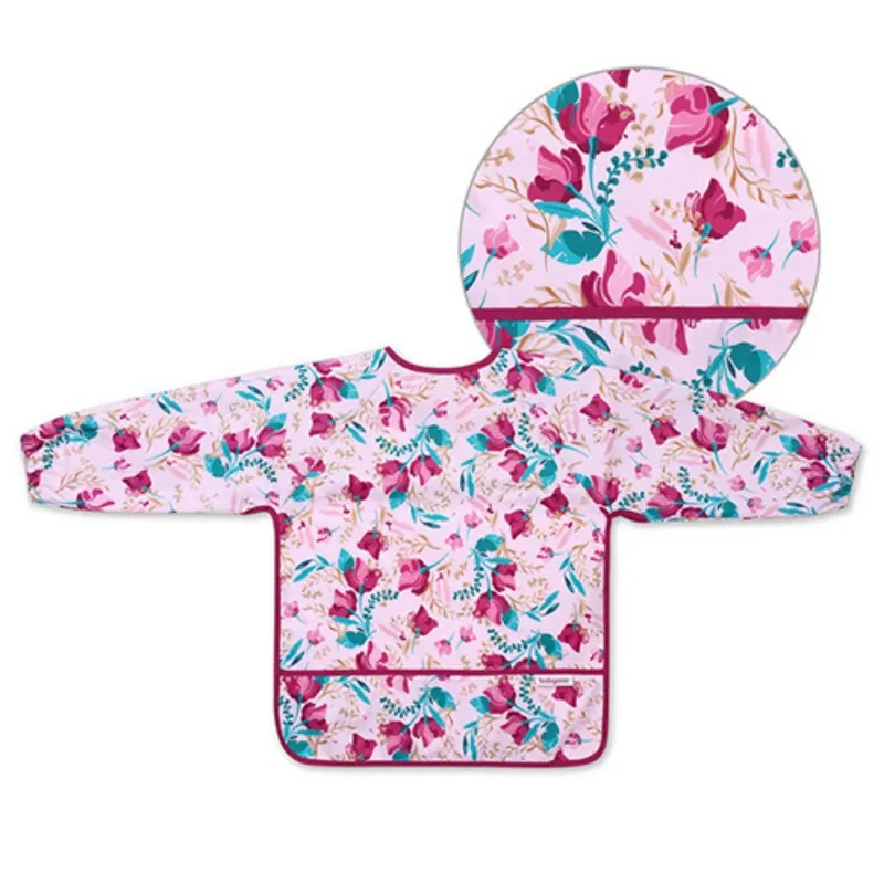Entrega Rápida Babero Baby Con Mangas 2-4 Años Floral