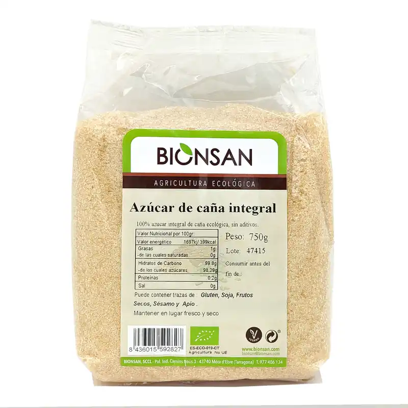 Azúcar De Caña Integral Ecológico 750gr Moderno