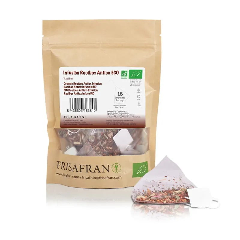 Infusión De Rooibos Antioxidante Ecológica En Pirámides | Calidad | Frisafran Oferta Flash