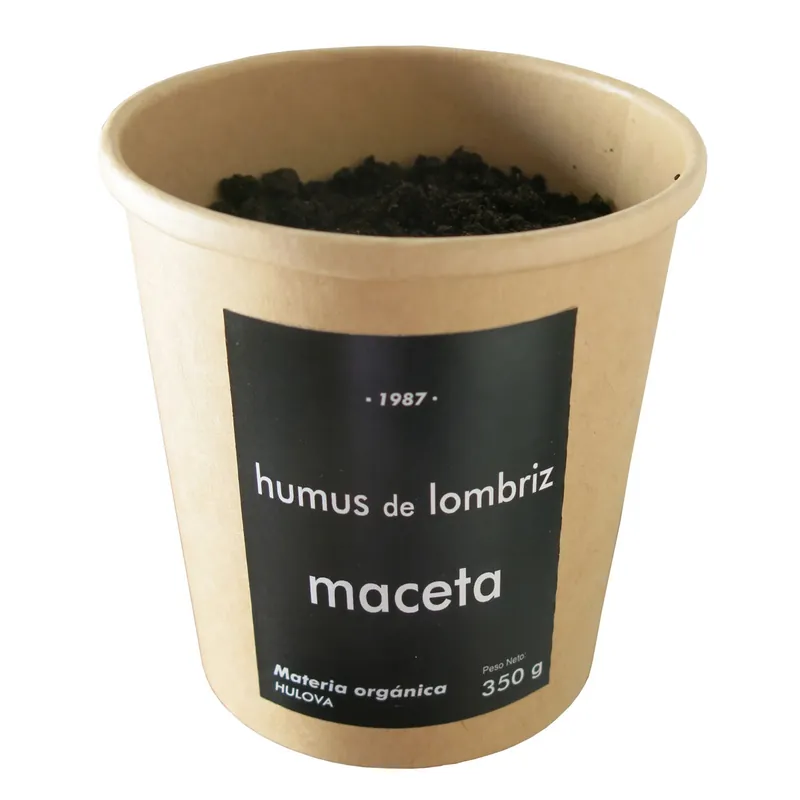 Maceta Humus De Lombriz Hulova 350 Gramos Nuevo Modelo