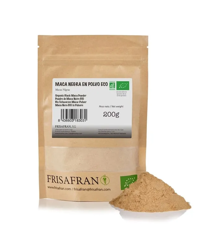 Nuevo Modelo Maca Negra En Polvo Ecológica | Calidad | Frisafran