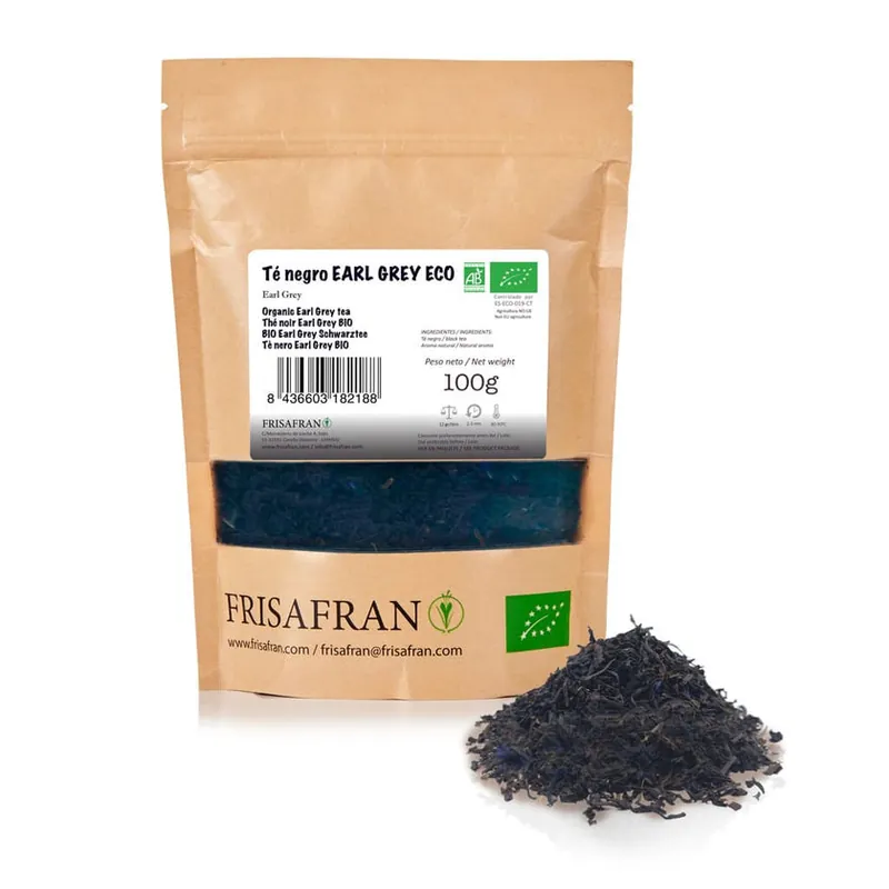 Gran Oferta Té Negro Earl Grey Ecológico Pirámides | Calidad | Frisafran