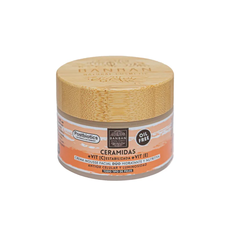 Crema Mousse Facial Dúo Ceramidas y Vitamina C 50ml Banban Precio Reducido