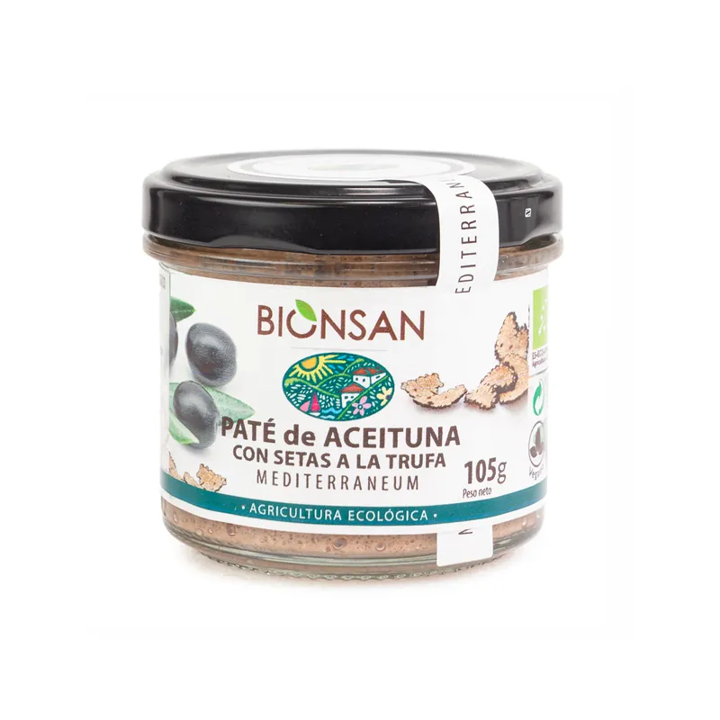 Precio De Fábrica Paté De Aceituna Con Setas A La Trufa Ecológico 105g