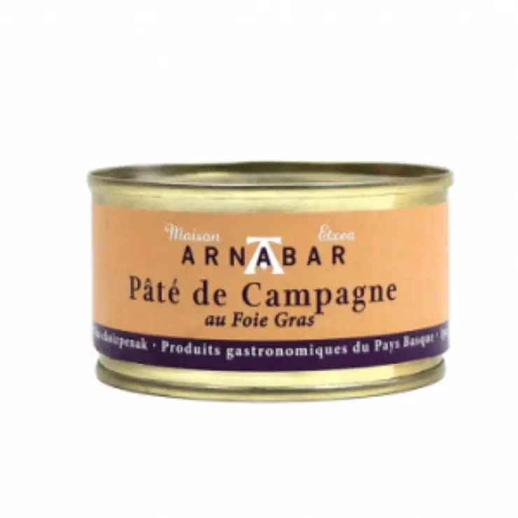 Nuevo Modelo Paté De Campagne Con Foie Gras arnabar 125 Grs.