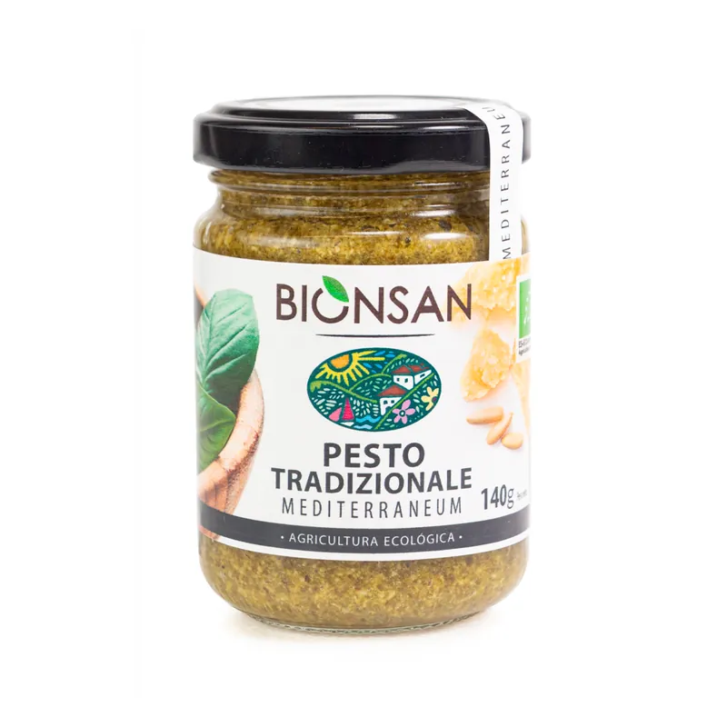 Pesto Tradizionale Con Piñones Ecológico 140g Precio Rebajado