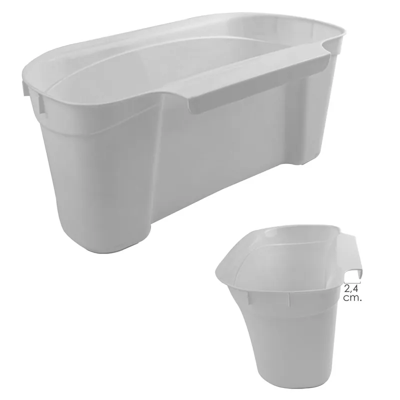 Mejor Calidad Cubo Basura Colgante Para Encimera / Cesta Recogedora Desperdicios 31x13x17.5 (alt.) Cm. Color Blanco