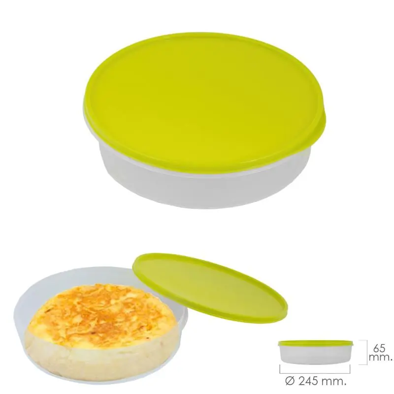 Moderno Fiambrera Para Tortillas Redonda Ø 24.5 Cm. 2 Litros