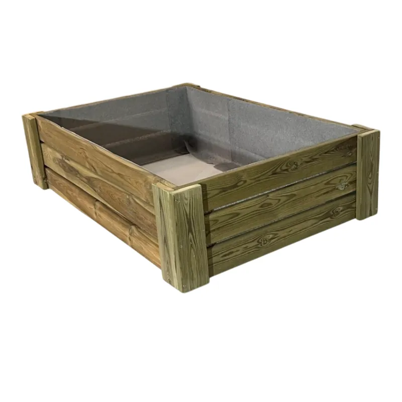 Cajón De Cultivo Solana. Altura De 30 Cm. Sin Base. Vidahuerto 120x80x30 Cm. Ocasión Especial