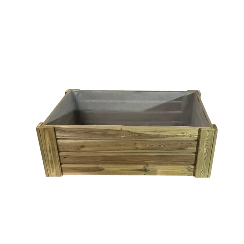 Cajón De Cultivo Natura. Altura De 40 Cm. Sin Base. Vidahuerto 120x80x40 Cm. Envío Internacional